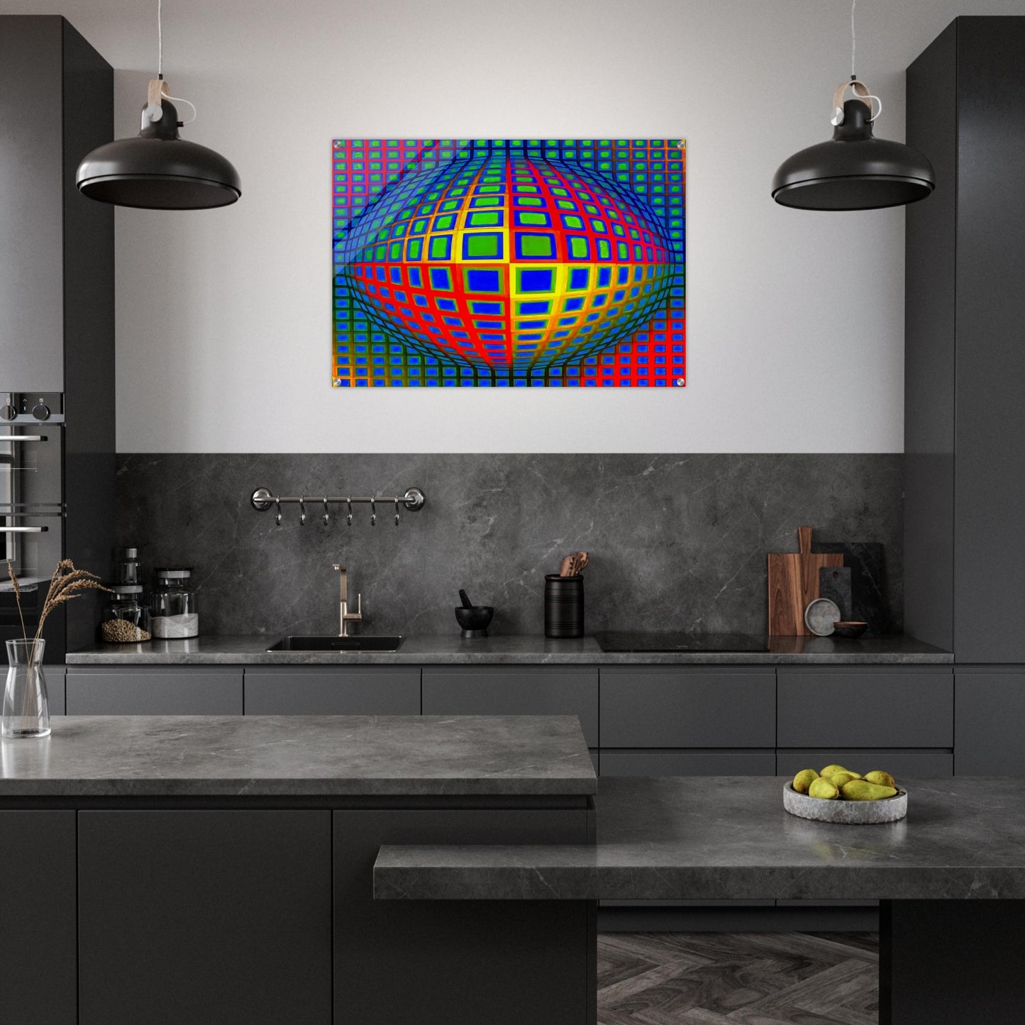 Vega-Nor - 1969 - Victor Vasarely Acrylic Print - 70x100 cm / 28x40″ inches