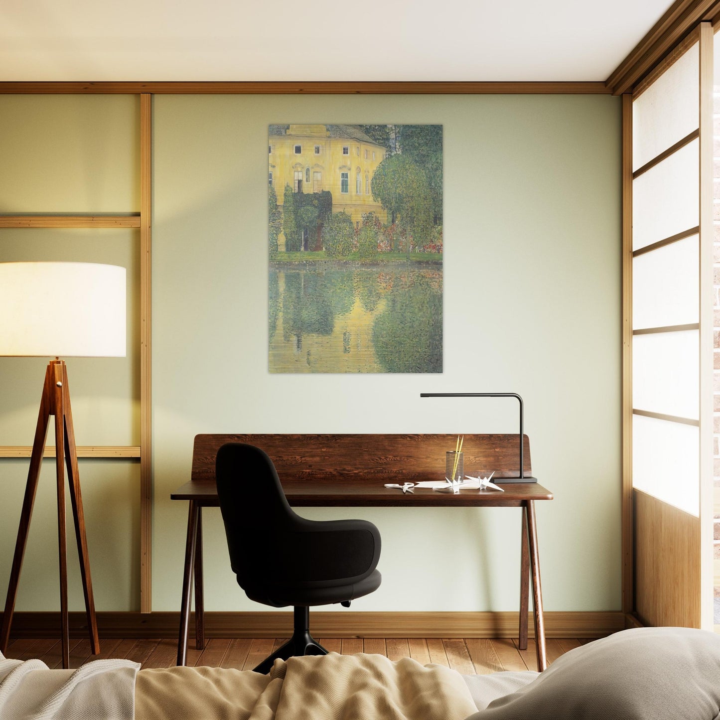 SCHLOSS KAMMER ON THE ATTERSEE IV - Gustav Klimt Brushed Aluminum Print - 70x100 cm / 28x40 inches | Gustav Klimt Aluminum Print | Gustav Klimt Prints