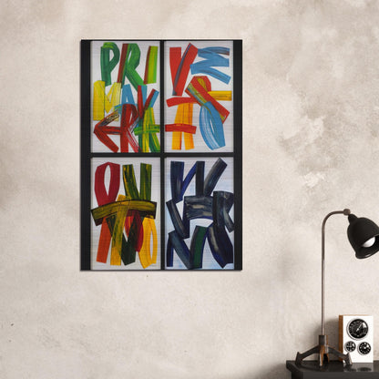 Four Seasons - 1989 - Joao Vieira Brushed Aluminum Print - 70x100 cm / 28x40 inches | Joao Vieira Aluminum Print | Joao Vieira Prints