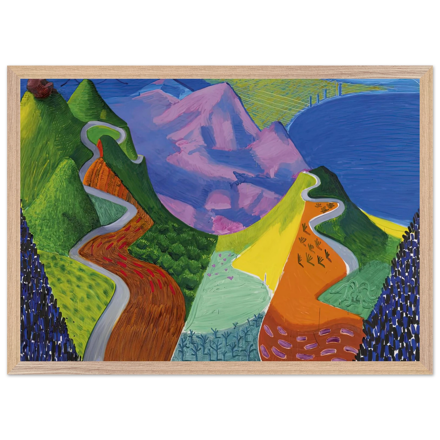 David Hockney - David Hockney Wall art - 60x90 cm / 24x36 inches - Fine Art Poster-canvas - -