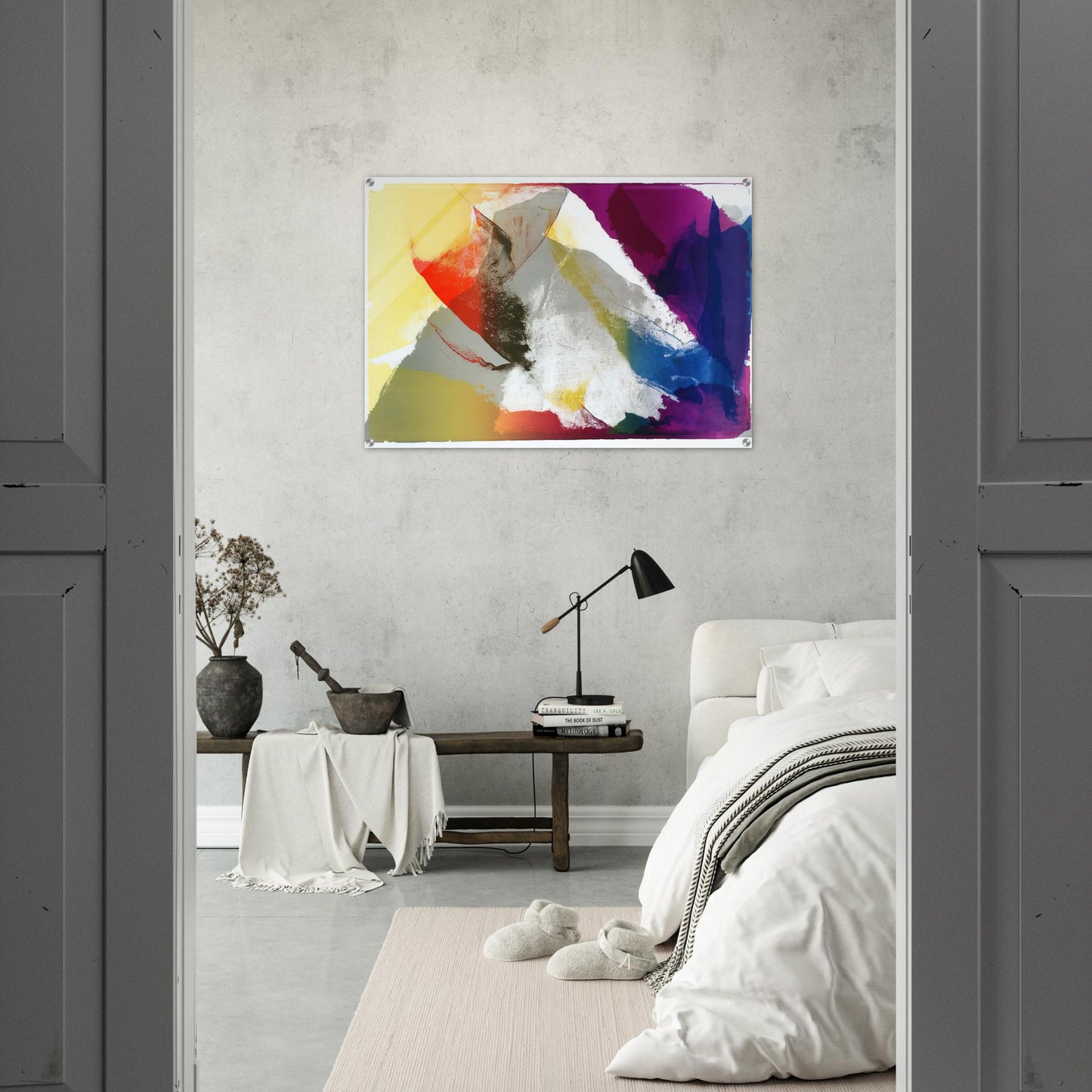 Abstract Composition - Paul Jenkins Acrylic Print - 70x100 cm / 28x40″ inches