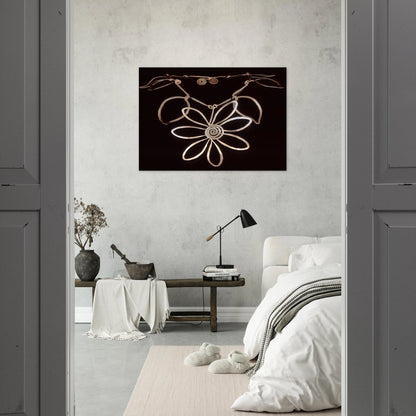 FLOWER NECKLACE 1938 - Alexander Calder Brushed Aluminum Print - 70x100 cm / 28x40 inches | Alexander Calder Aluminum Print | Alexander Calder Prints