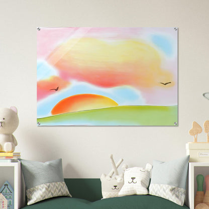 FREEDOM 1980 - Peter Max Acrylic Print - 70x100 cm / 28x40″ inches