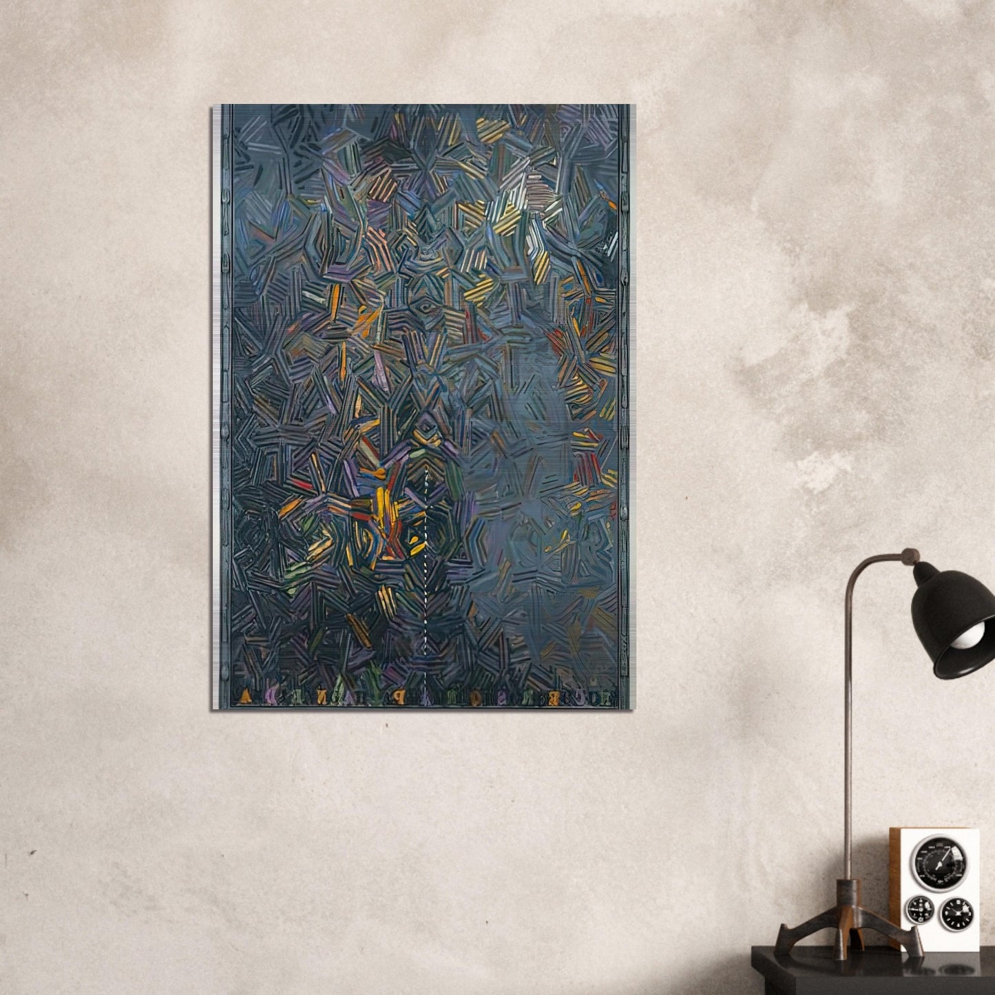 DANCERS ON A PLANE 1981 - Jasper Johns Brushed Aluminum Print - 70x100 cm / 28x40 inches | Jasper Johns Aluminum Print | Jasper Johns Prints
