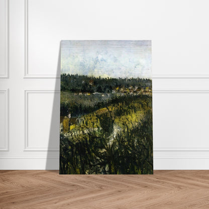 NEAR MONTMAGNY - Maurice Utrillo Brushed Aluminum Print - 70x100 cm / 28x40 inches | Maurice Utrillo Aluminum Print | Maurice Utrillo Prints