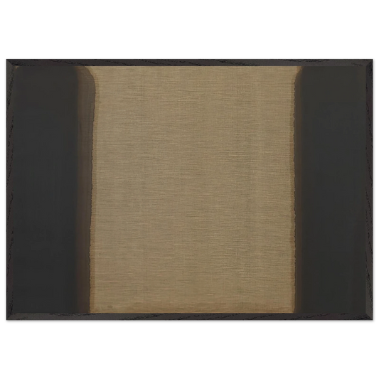 Umber Blue - 1978 - Yun Hyong-keun 70x100 cm / 28x40 inches Framed Art Print – Black Wooden Frame
