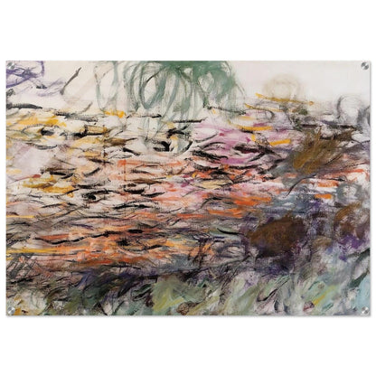 Water Lilies right half - claude monet Acrylic Print - 70x100 cm / 28x40″ inches
