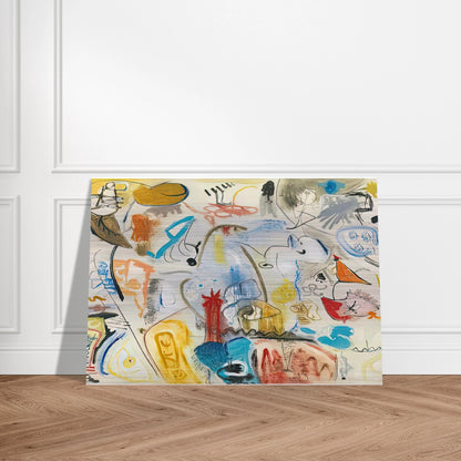 Circus Landscape, 1951- - Helen Frankenthaler Brushed Aluminum Print - 70x100 cm / 28x40 inches | Helen Frankenthaler Aluminum Print | Helen Frankenthaler Prints