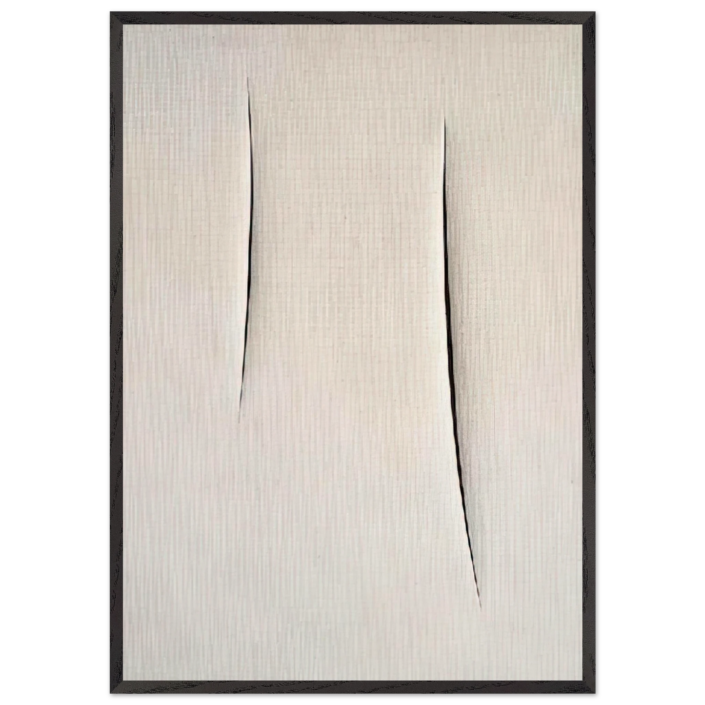 Concept Spatiale - 1959 - Lucio Fontana 70x100 cm / 28x40 inches Framed Art Print – Black Wooden Frame
