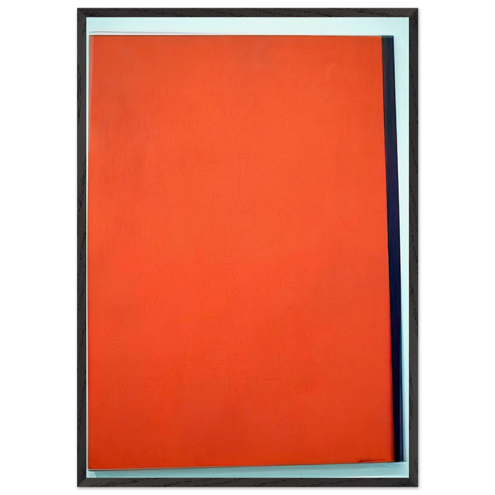 Eve - Barnett Newman 70x100 cm / 28x40 inches Framed Art Print – Black Wooden Frame