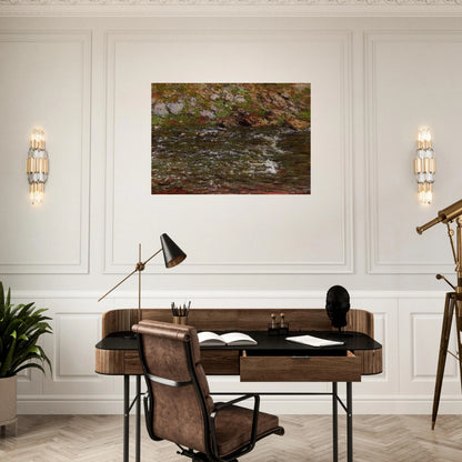 Torrent of the Petite Creuse at Fresselines - claude monet Brushed Aluminum Print - 70x100 cm / 28x40 inches | claude monet Aluminum Print | claude monet Prints