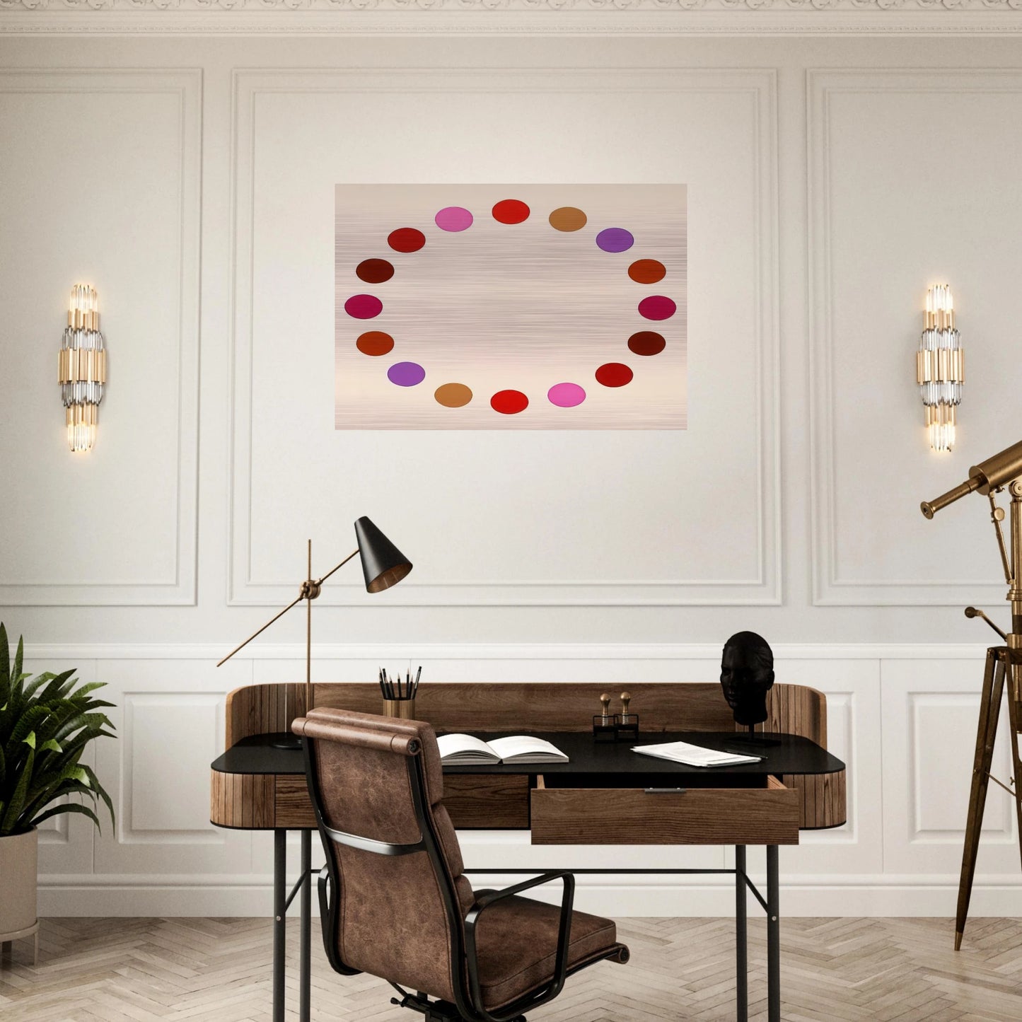Fold Seven - Op Art - Thomas Downing Brushed Aluminum Print - 70x100 cm / 28x40 inches | Thomas Downing Aluminum Print | Thomas Downing Prints