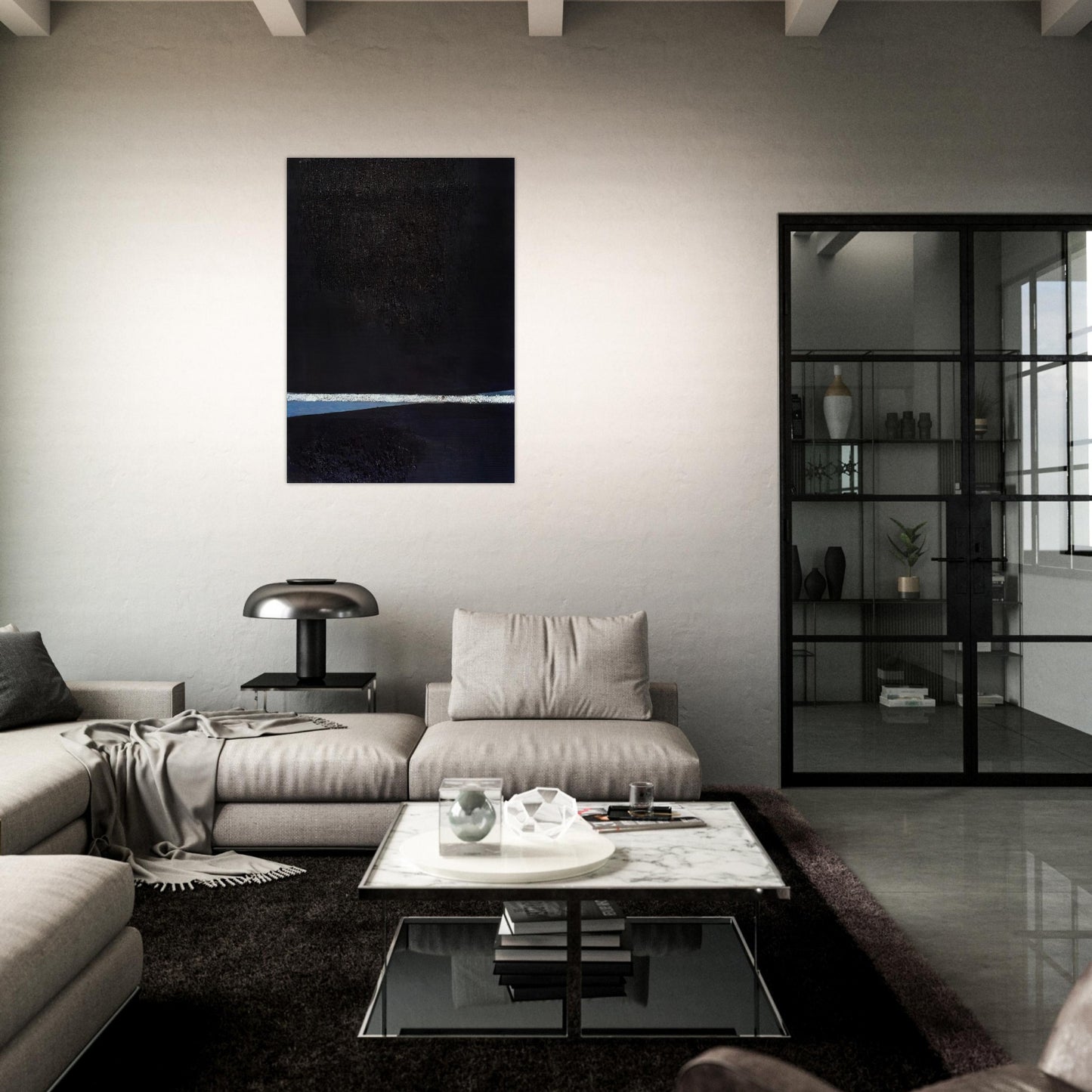 ASTRAZIONE PLASTICA X 1955 - Enrico Prampolini Brushed Aluminum Print - 70x100 cm / 28x40 inches | Enrico Prampolini Aluminum Print | Enrico Prampolini Prints
