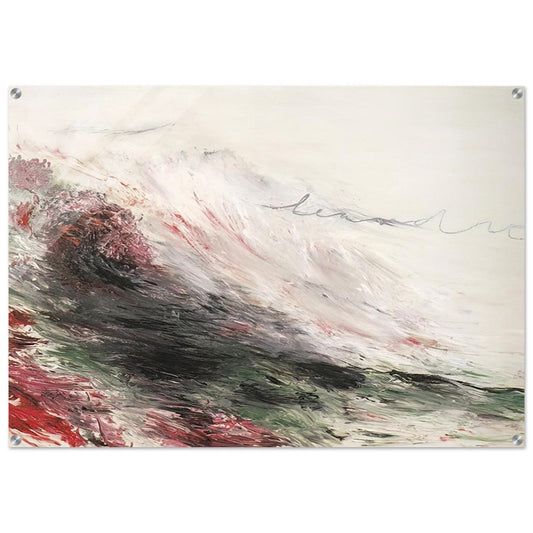 Hero and Leandro  A Painting in Four Parts  Part I - Cy Twombly Acrylic Print - 70x100 cm / 28x40″ inches