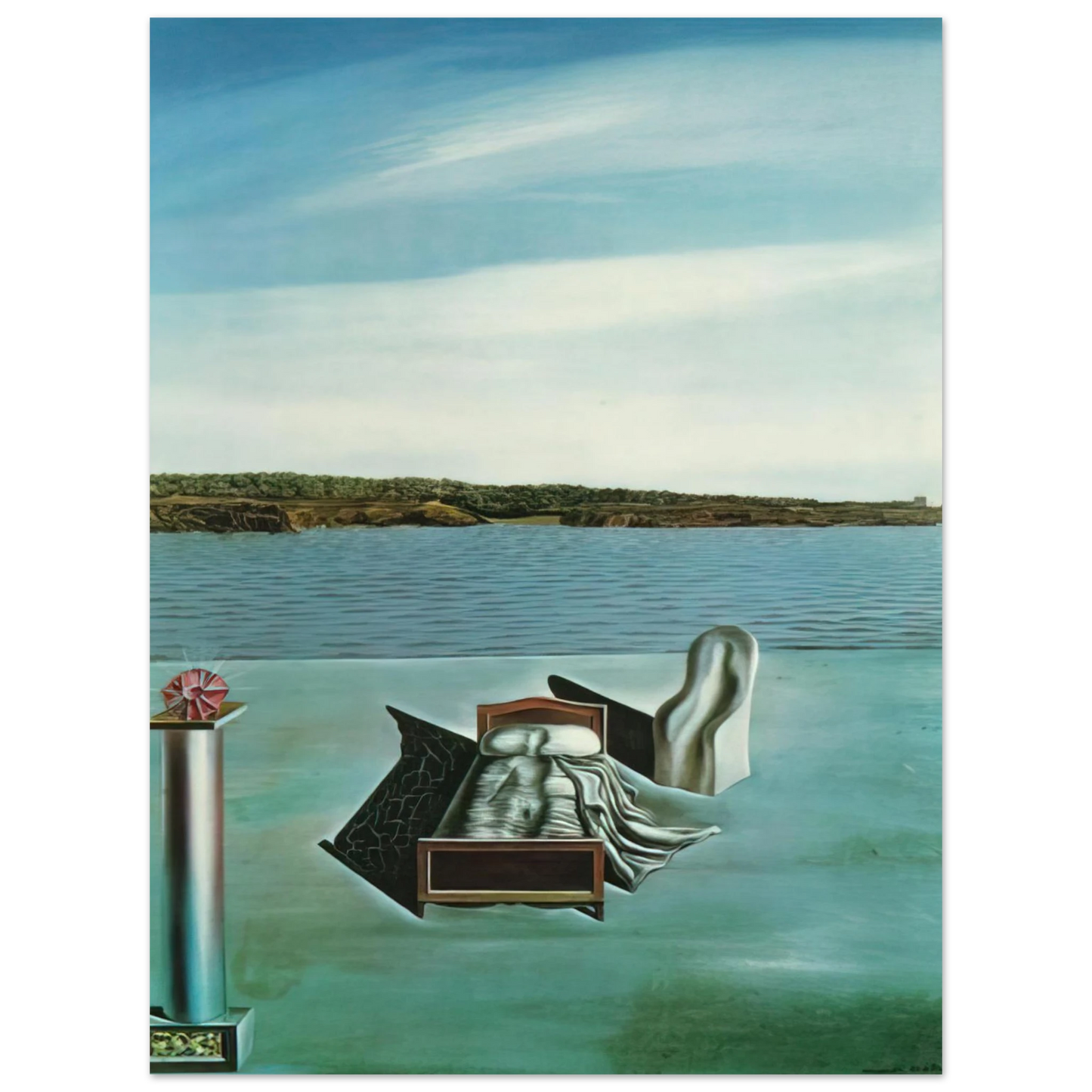 Salvador Dali - SURREALIST COMPOSITION WITH INVISIBLE FIGURES  75x100 cm / 30x40inches Fine Art Poster
