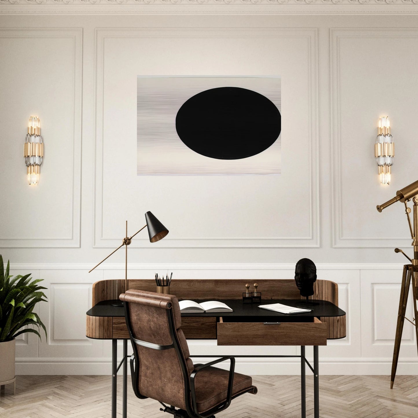 Circle Form - Ellsworth Kelly Brushed Aluminum Print - 70x100 cm / 28x40 inches | Ellsworth Kelly Aluminum Print | Ellsworth Kelly Prints