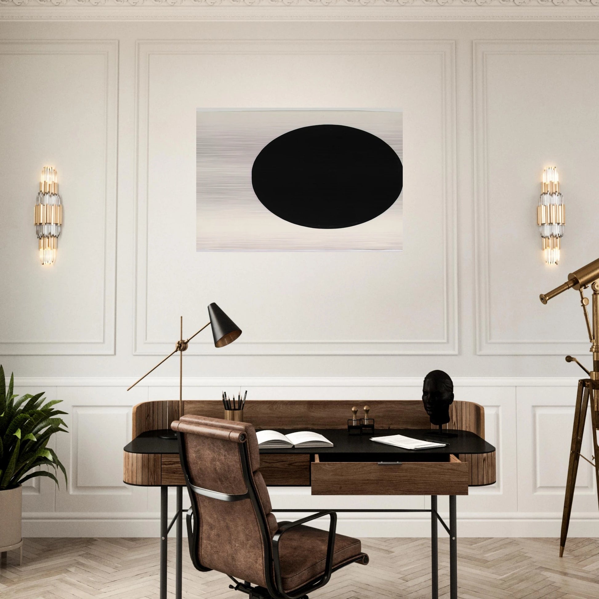 Circle Form - Ellsworth Kelly Brushed Aluminum Print - 70x100 cm / 28x40 inches | Ellsworth Kelly Aluminum Print | Ellsworth Kelly Prints
