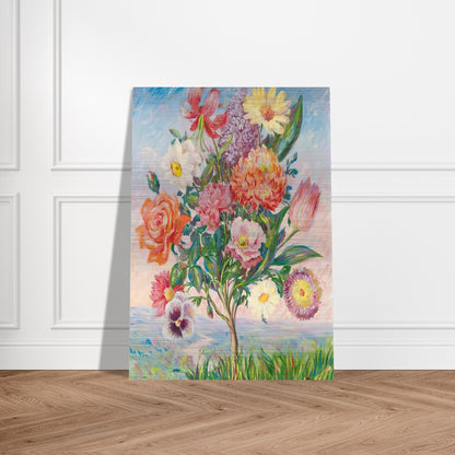 FORETHOUGHT 1943 - Rene Magritte Brushed Aluminum Print - 70x100 cm / 28x40 inches | Rene Magritte Aluminum Print | Rene Magritte Prints