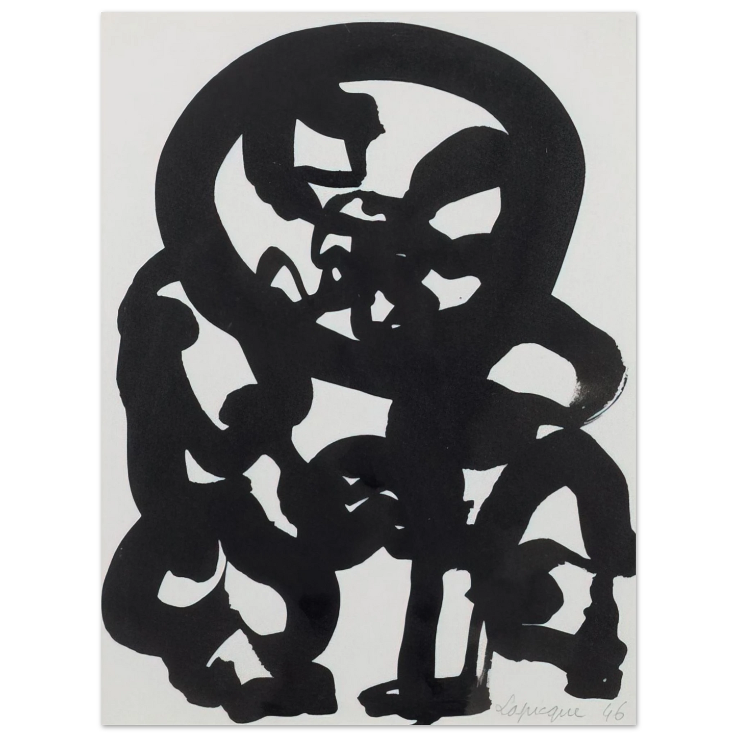 Charles Lapicque - Le Pardon - 1946  75x100 cm / 30x40inches Fine Art Poster