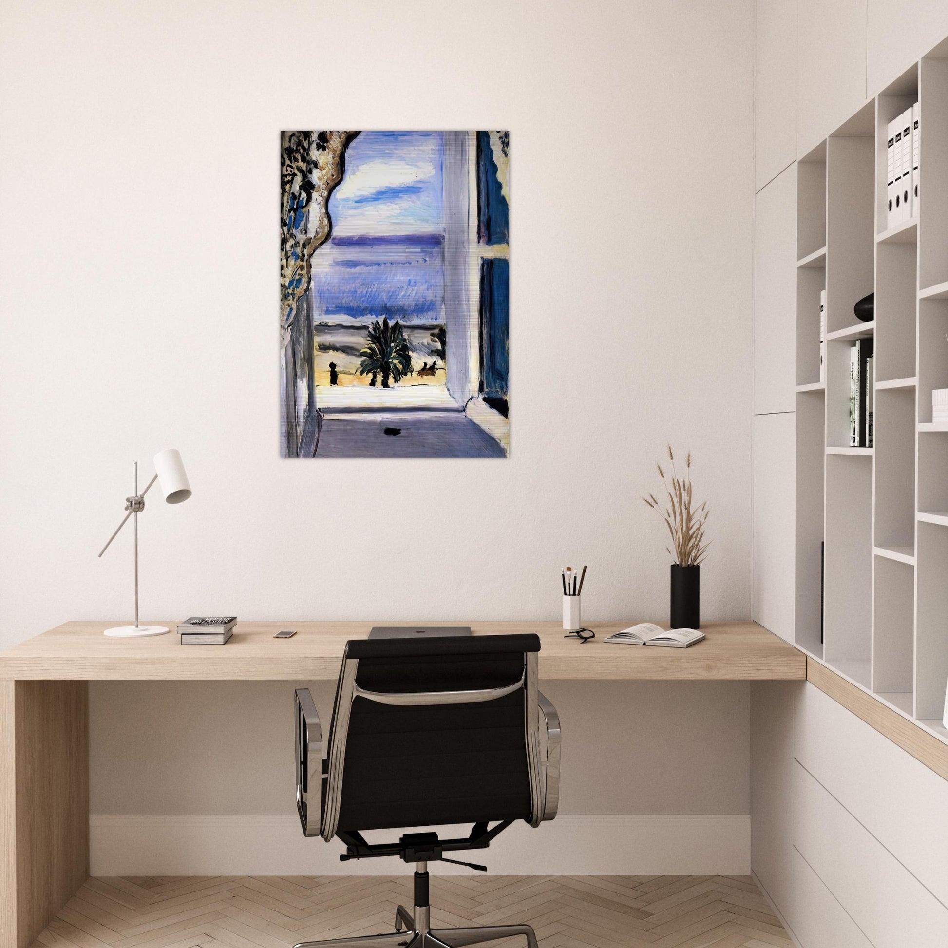 THE OPEN WINDOW 1918 - Henri Matisse Brushed Aluminum Print - 70x100 cm / 28x40 inches | Henri Matisse Aluminum Print | Henri Matisse Prints