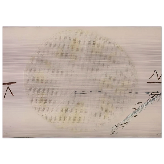 THE SIEVE 1972 - Antoni Tapies Brushed Aluminum Print - 70x100 cm / 28x40 inches | Antoni Tapies Aluminum Print | Antoni Tapies Prints