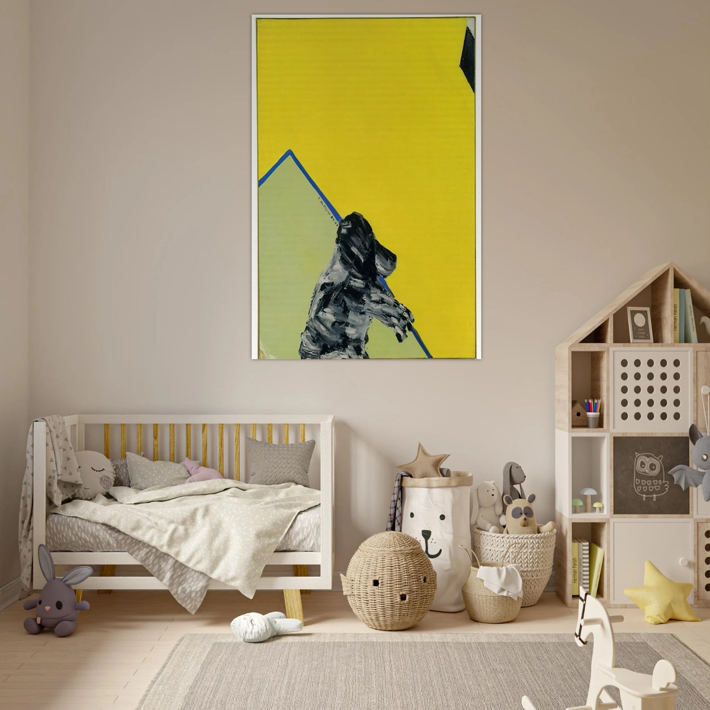 Baron in Al Held-Veld - 1966 - Ralston Crawford Art Prints - 100x150 cm / 40x60″ inches | Ralston Crawford Poster | Ralston Crawford Prints