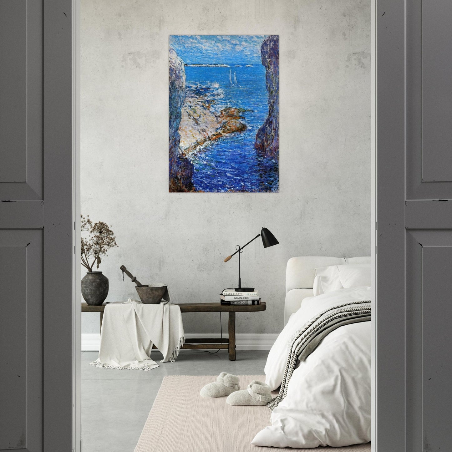 An Isles of Shoals Day - Childe Hassam Brushed Aluminum Print - 70x100 cm / 28x40 inches | Childe Hassam Aluminum Print | Childe Hassam Prints