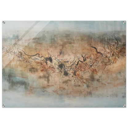 VENT ET POUSSI RE 1957 - Zao Wou-Ki Acrylic Print - 70x100 cm / 28x40″ inches