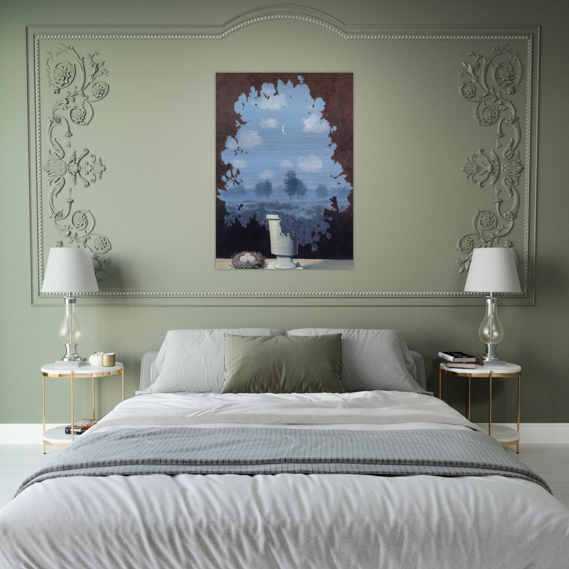 THE LAND OF MIRACLES 1964 - Rene Magritte Brushed Aluminum Print - 70x100 cm / 28x40 inches | Rene Magritte Aluminum Print | Rene Magritte Prints