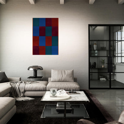 Four Equal Groups of Four - 1970 - Max Bill Brushed Aluminum Print - 70x100 cm / 28x40 inches | Max Bill Aluminum Print | Max Bill Prints
