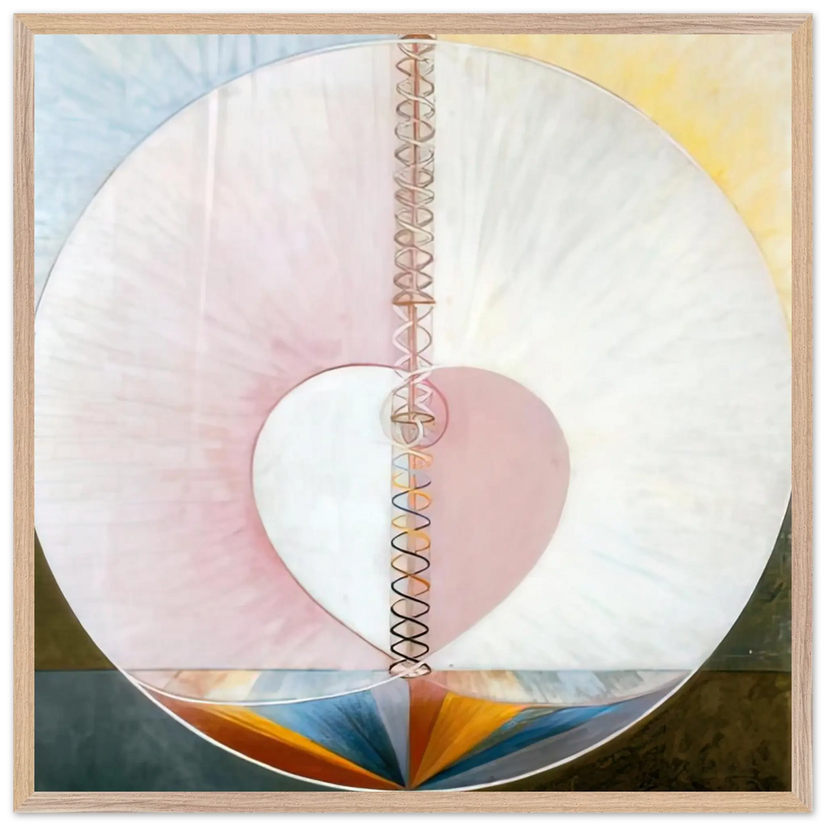 Hilma af Klint - WHAT A HUMAN BEING IS 1910 Wall art - 75x100 cm / 30x40 Inches - Fine Art Poster - -