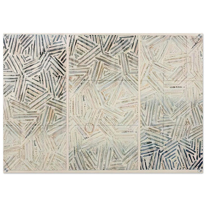 BETWEEN THE CLOCK AND THE BED 1989 - Jasper Johns Acrylic Print - 70x100 cm / 28x40″ inches