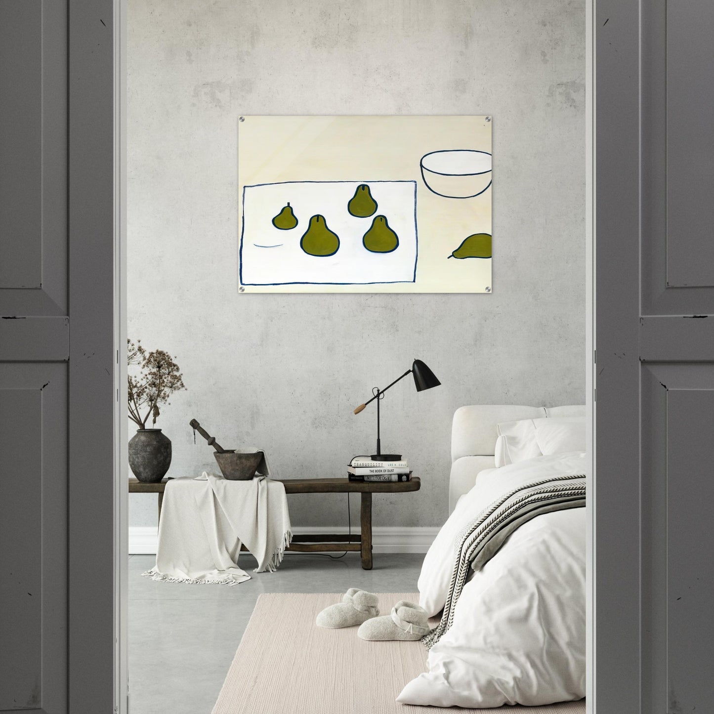 Five Pears - 1976 - William Scott Acrylic Print - 70x100 cm / 28x40″ inches