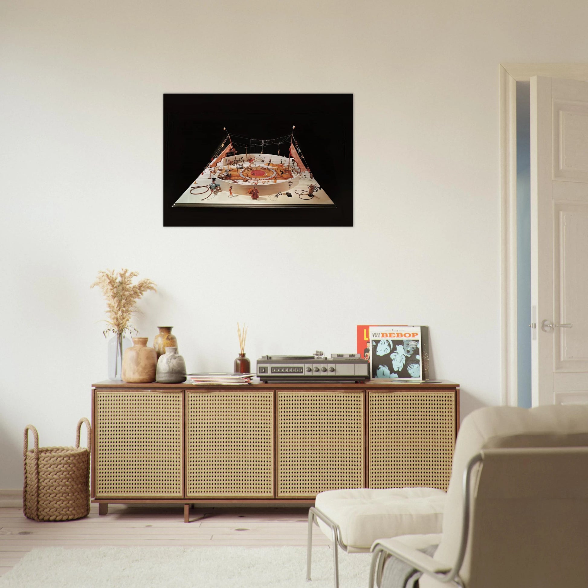 CALDER S CIRCUS 1931 - Alexander Calder Brushed Aluminum Print - 70x100 cm / 28x40 inches | Alexander Calder Aluminum Print | Alexander Calder Prints