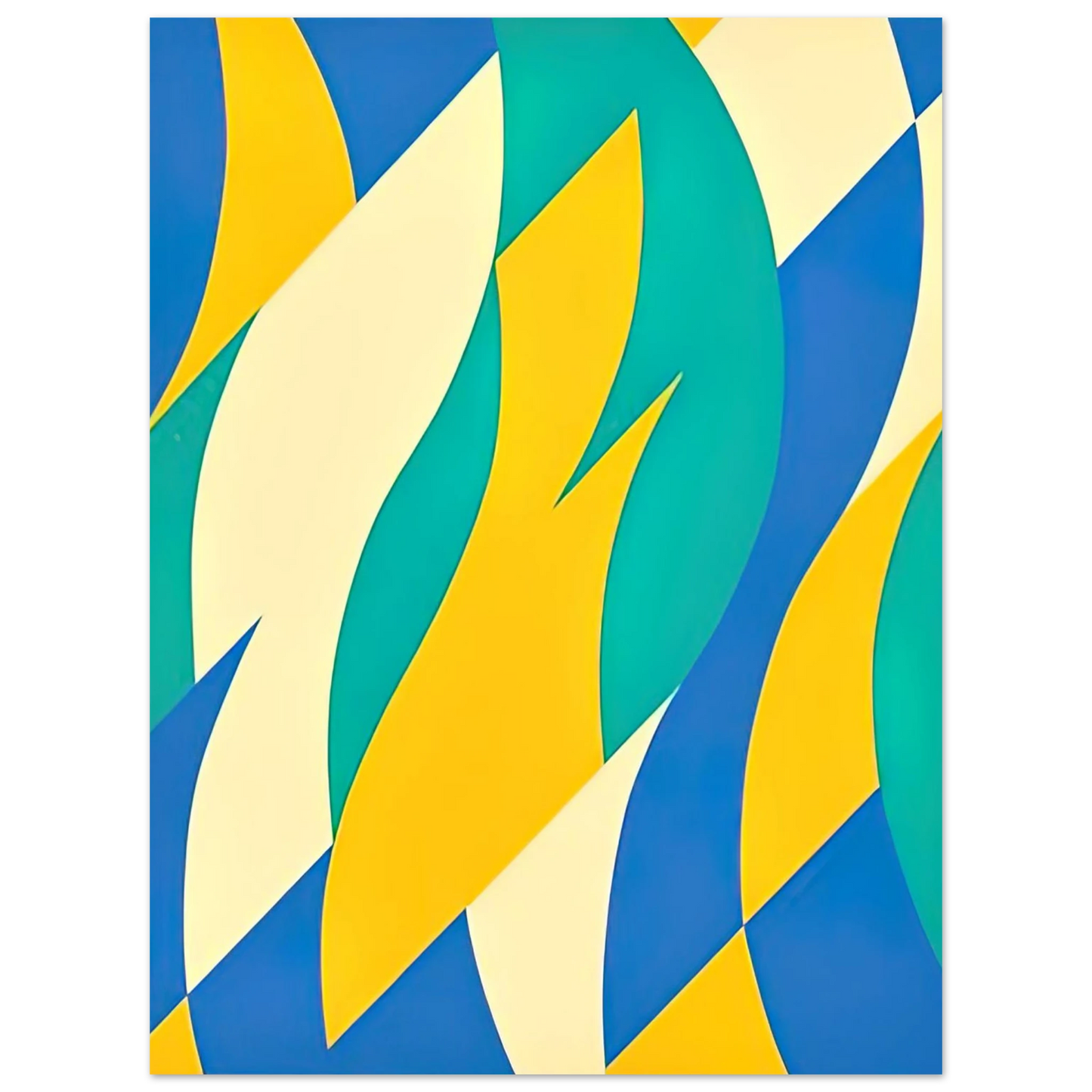 Bridget Riley - FOLD 2004  75x100 cm / 30x40inches Fine Art Poster