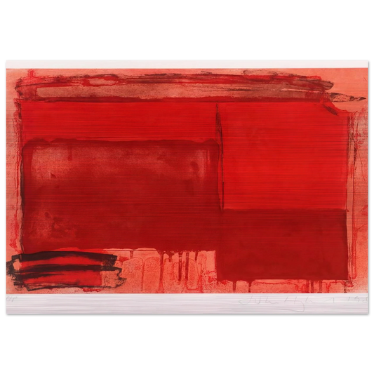 Tembi - 1980 - John Hoyland Brushed Aluminum Print - 70x100 cm / 28x40 inches | John Hoyland Aluminum Print | John Hoyland Prints