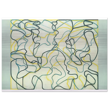 Second Letter Zen Spring - 2009 - Brice Marden Brushed Aluminum Print - 70x100 cm / 28x40 inches | Brice Marden Aluminum Print | Brice Marden Prints