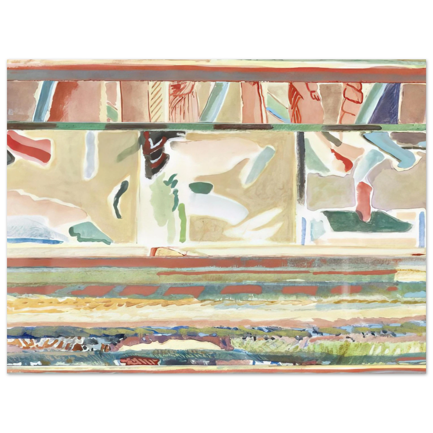 Menez - Paisagem II, Portalegre tapestry card - Lyrical Abstraction  75x100 cm / 30x40inches Fine Art Poster