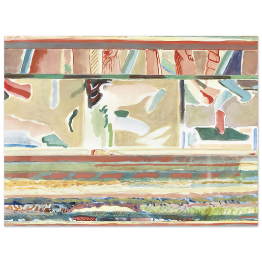 Menez - Paisagem II, Portalegre tapestry card - Lyrical Abstraction  75x100 cm / 30x40inches Fine Art Poster