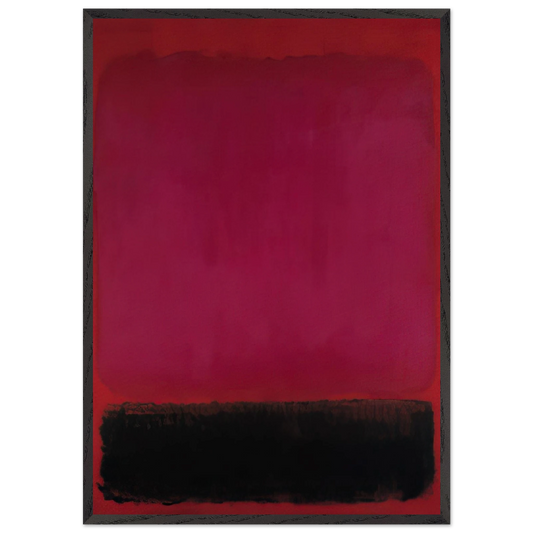 Untitled - 1967 N2 - Mark Rothko 70x100 cm / 28x40 inches Framed Art Print – Black Wooden Frame