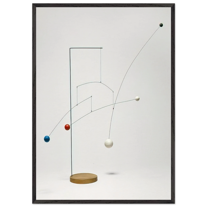 UNTITLED 1935 - Alexander Calder 70x100 cm / 28x40 inches Framed Art Print – Black Wooden Frame