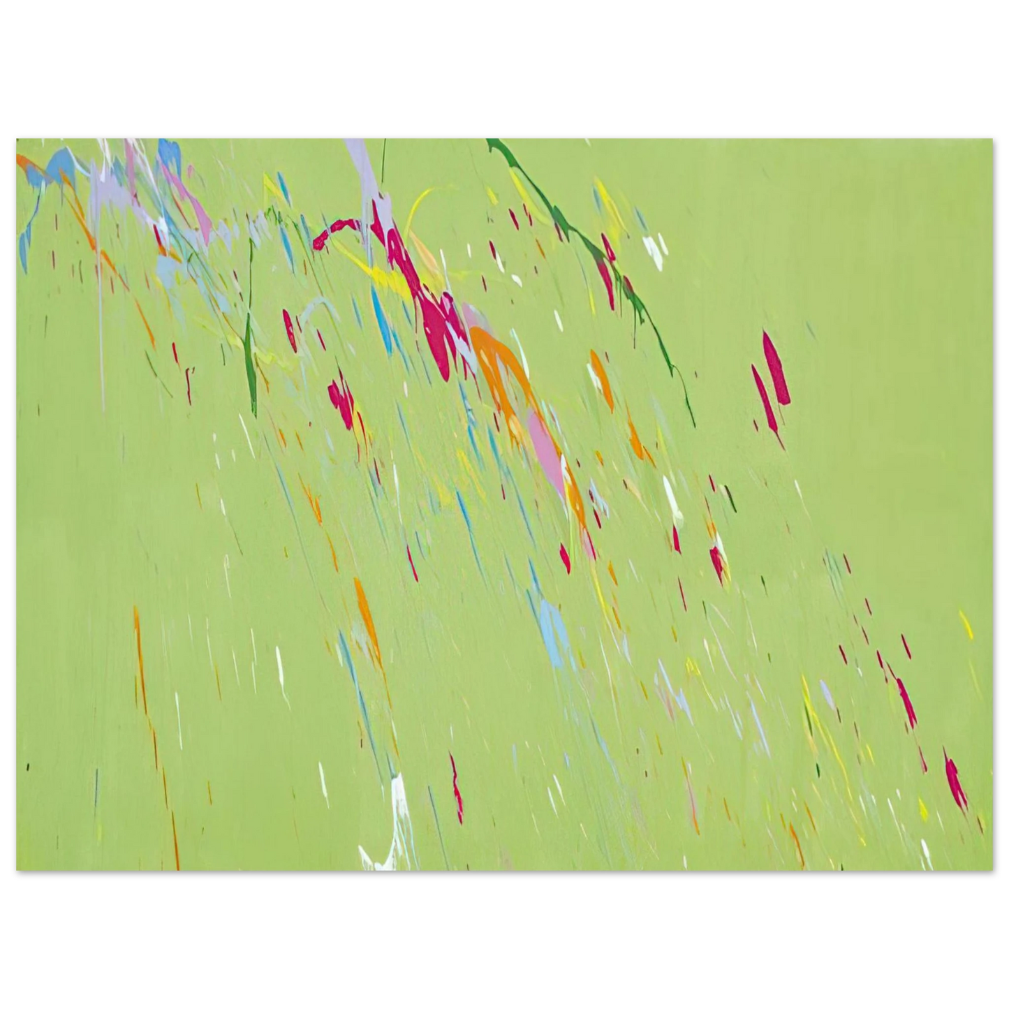 Walasse Ting - Raindrops Keep Falling on My Head - 1973  75x100 cm / 30x40inches Fine Art Poster