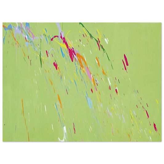 Walasse Ting - Raindrops Keep Falling on My Head - 1973  75x100 cm / 30x40inches Fine Art Poster