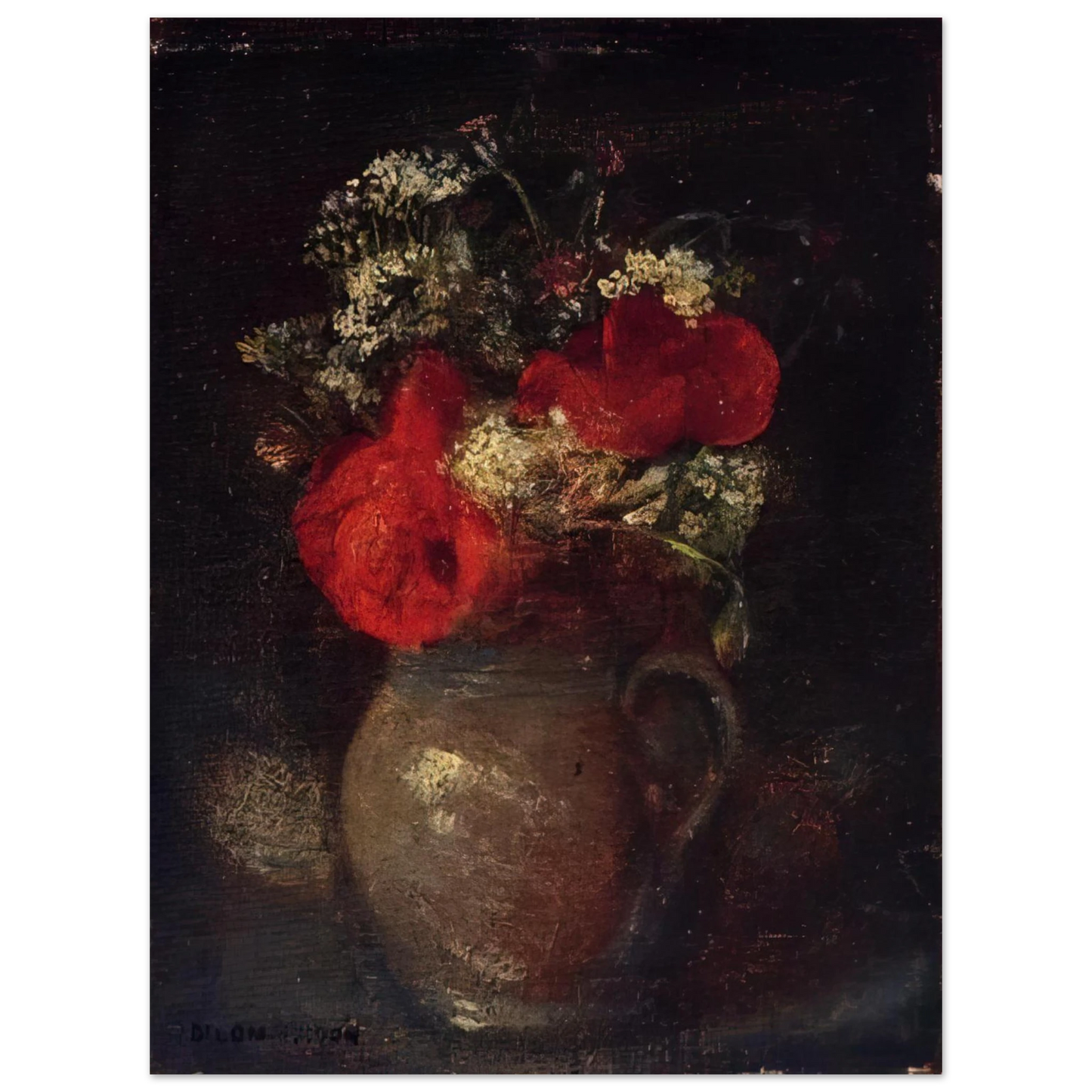 Odilon Redon - BOUQUET  75x100 cm / 30x40inches Fine Art Poster