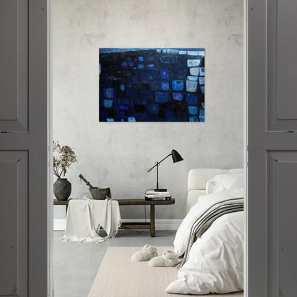 Blue Abstract - 1959 - William Scott Brushed Aluminum Print - 70x100 cm / 28x40 inches | William Scott Aluminum Print | William Scott Prints