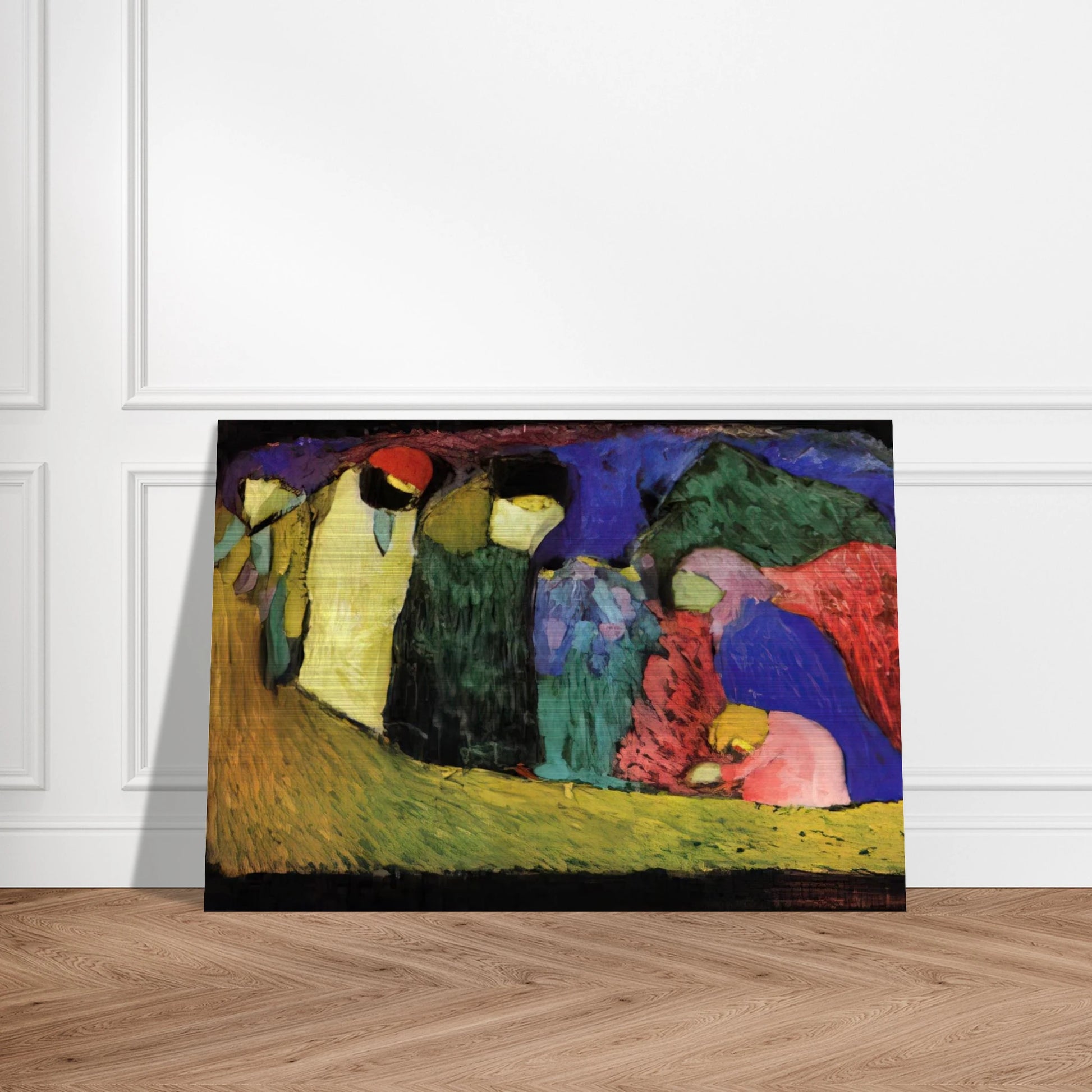 ENCOUNTER 1908 - Wassily Kandinsky Brushed Aluminum Print - 70x100 cm / 28x40 inches | Wassily Kandinsky Aluminum Print | Wassily Kandinsky Prints