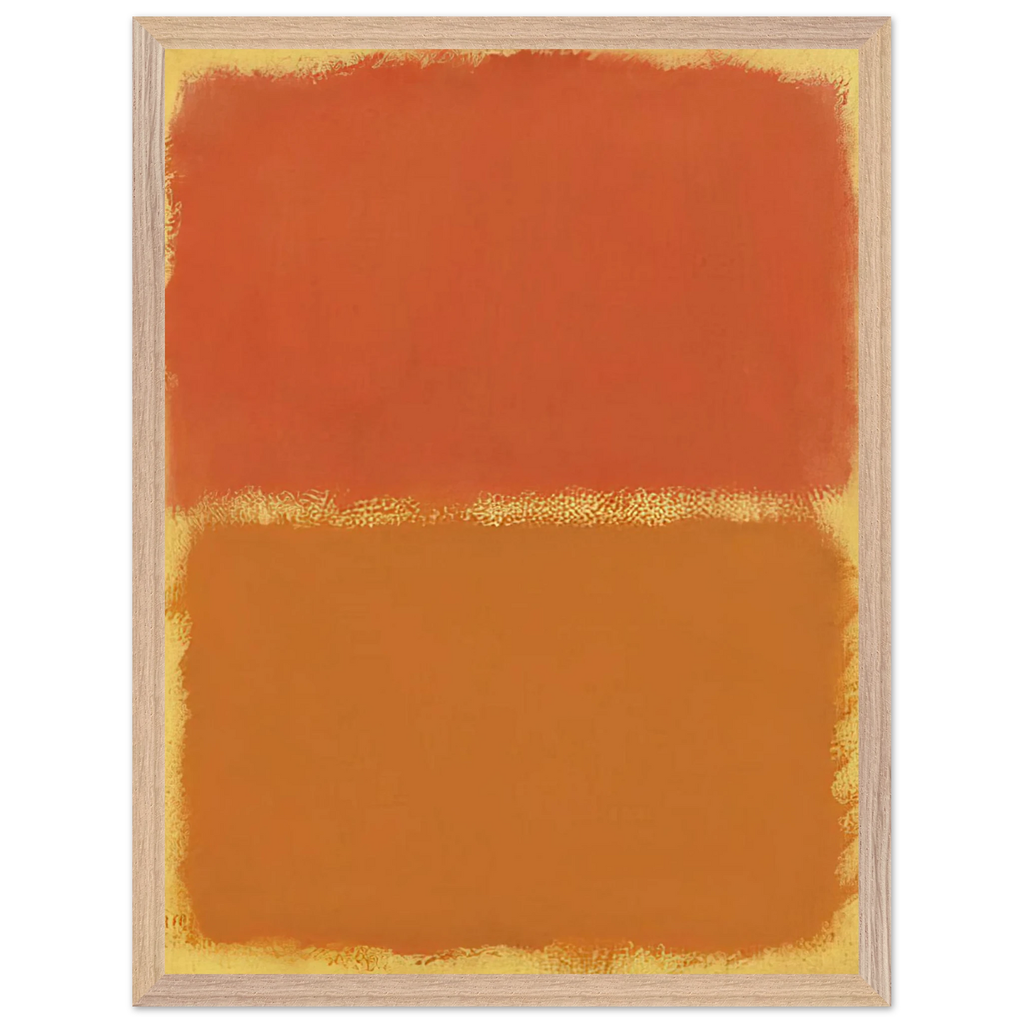 Mark Rothko - Orange, Red, Orange - 1961 Wall Art - 21x29.7 cm / 8x12" - Premium Wooden Framed Poster With Fine Art Paper - White frame