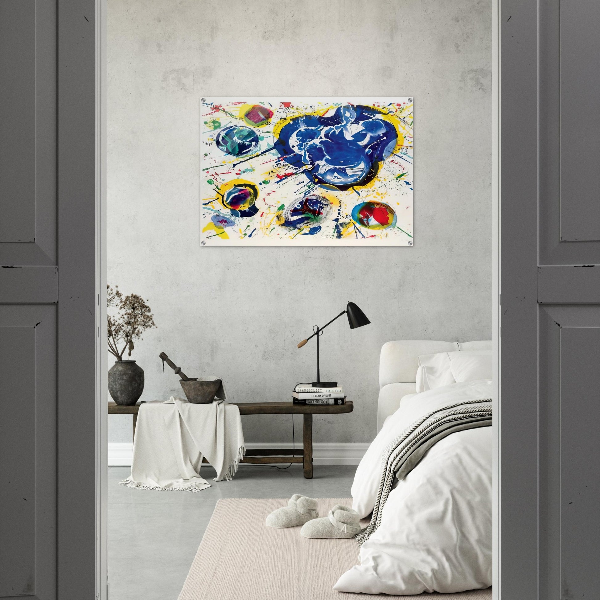 Untitled I  L I 87  - Sam Francis Acrylic Print - 70x100 cm / 28x40″ inches