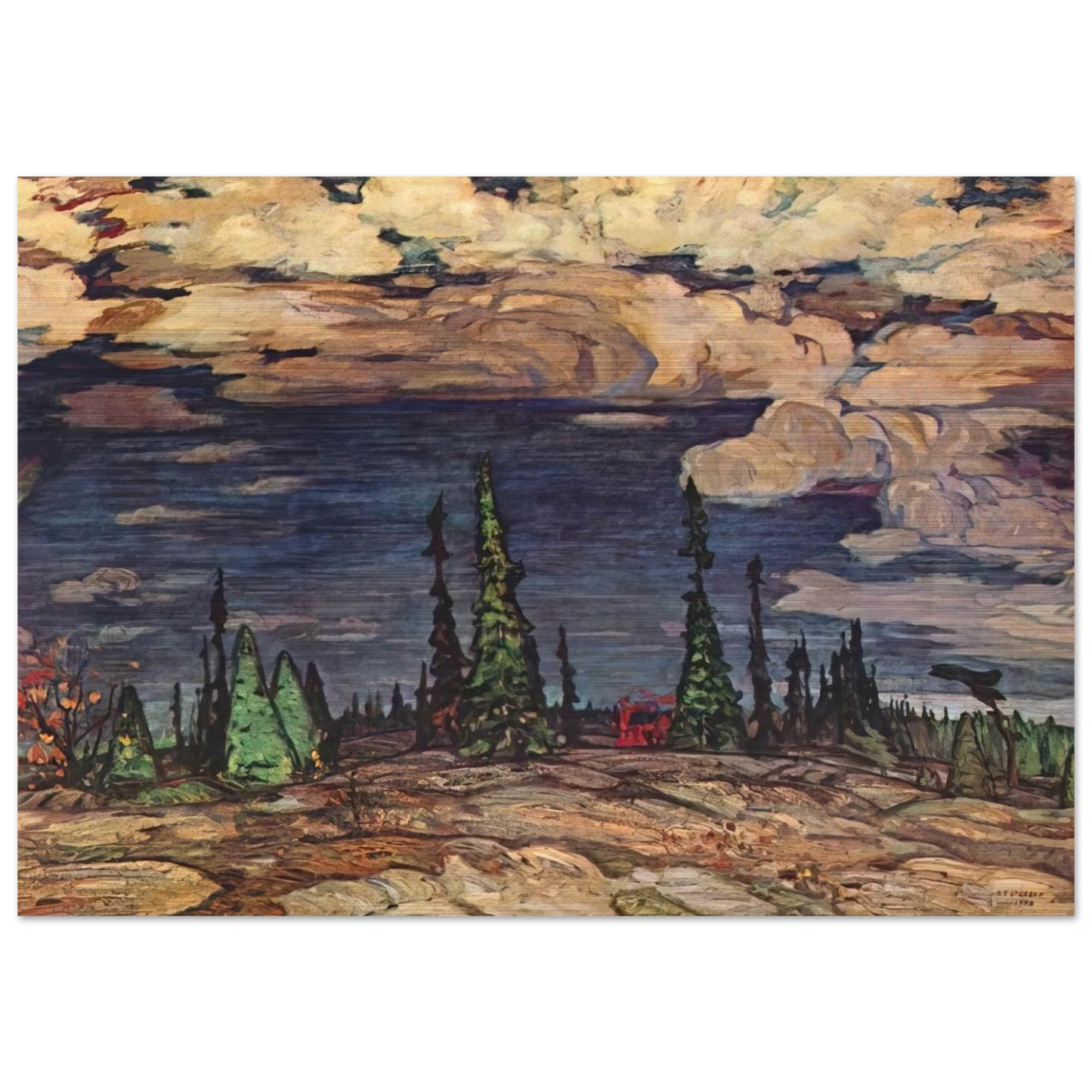 Terre Sauvage - 1913 - A.Y. Jackson Brushed Aluminum Print - 70x100 cm / 28x40 inches | A.Y. Jackson Aluminum Print | A.Y. Jackson Prints