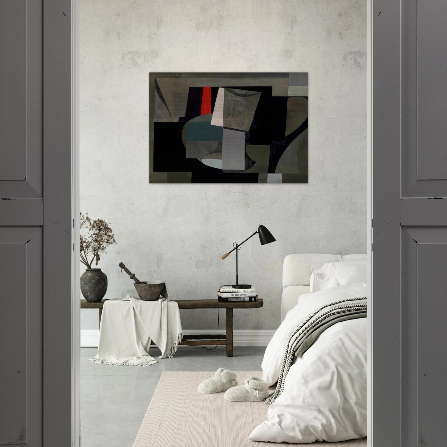 1934-6 painting - still life - 1936 - Ben Nicholson Brushed Aluminum Print - 70x100 cm / 28x40 inches | Ben Nicholson Aluminum Print | Ben Nicholson Prints